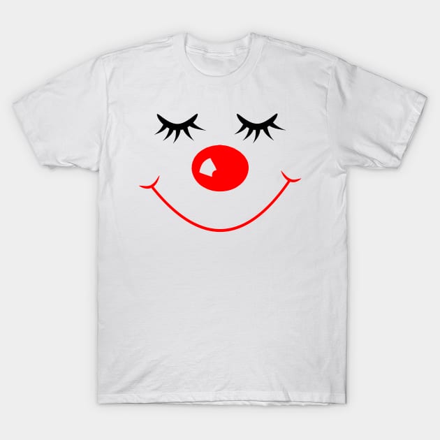 Red Nose Smiley Face 2022 T-Shirt by Boo Face Designs